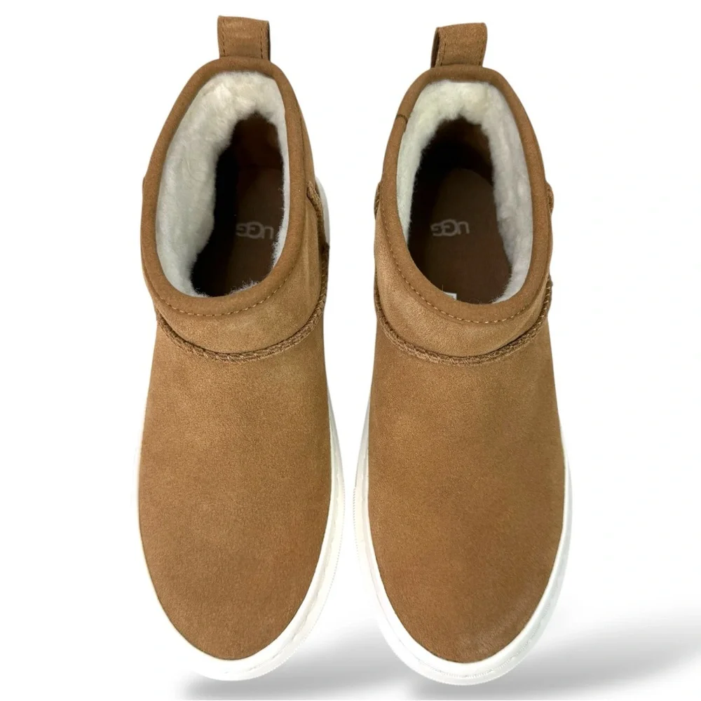 UGG Alameda Mini Boot Chestnut Size 5 Cozy Shearling Cabincore
